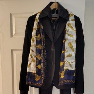 Navy Blue pants suit (Benetton) and NaraCamicie Italy